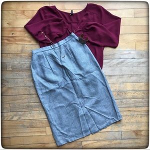 Vintage Pendleton pencil skirt, pockets, business